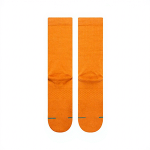 <b>Orange</b> Men's Knitted Tube <b>Socks</b> Solid Color Regular Style Sporty Daily Use - Product Image 6