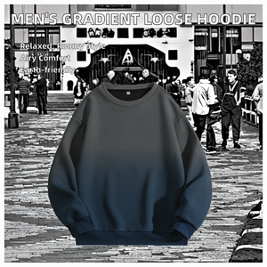 Suéter de Punto para Hombre, Estilo Hong Kong, Casual, Elegante, Cómodo, Transpirable, Ecológico, Cuello Redondo, Color Sólido, Corte Holgado, para Primavera y Otoño - Product Image 2