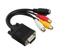 Nouvel arrivage : Câble adaptateur convertisseur VGA vers S-Video AV RCA TV Out pour ordinateur de bureau
