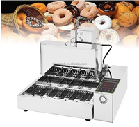 Petite entreprise 4 lignes 6 lignes Mini machine à beignets automatique Machine à beignets Machine à beignets