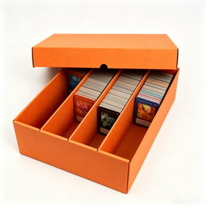 Direct Sale Eco Friendly Custom Cardboard Trading Card Case Classification Divider Tray Storage Box For Sports Card Bulk Collect - Product Image 1
