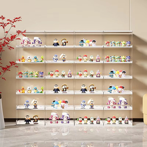 एक्शन फिगर मॉडल गैरेज किट पारदर्शी शो बॉक्स कार्टून वर्ण डस्टप्रूफ खिलौना गुड़िया भंडारण बॉक्स - Product Image 1