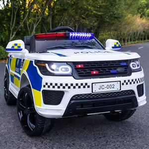 Coche de Policía Eléctrico para Niños Pequeños, Estilo Europeo, Color Negro, Juguetes para Niños, 12 V, Coches de Policía Grandes para Montar, para Niños, con Luces y Sirena - Product Image 2