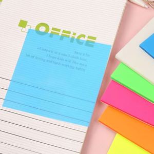 Use 50 Solid Color Transparent Self-Adhesive 8x8cm Memo <b>Pads</b> for School Office Petmaterial Notes - Product Image 5