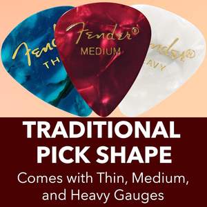 <span class=keywords><strong>Fender</strong></span> Premium - Paquete de 24 púas de guitarra, exclusivas de Austin Bazaar, calibres delgadas, medianas y gruesas, púas deportivas promocionales - Product Image 4