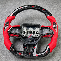 Volant de voiture en cuir rouge adapté à RTS Dodge Charger SRT 2015 2016 2017 2018 2019 2020, fibre de carbone personnalisée