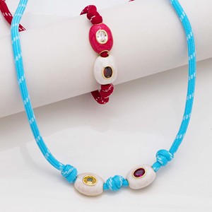 HP354 Cuentas de esmalte de agujero grande de moda 2026, dijes ovalados con centro de circonita cúbica <span class=keywords><strong>para</strong></span> la fabricación de pulseras y collares DIY, suministros de joyería al por mayor - Product Image 2