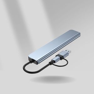 Db Ethos 8 In 1 <b>Usb</b> C <b>Hub</b> Aluminium Type C Adapter Docking Station With Hdmi Sd Card Reader For Computer Data Transfer Charging - Product Image 5