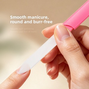 Lima de uñas de doble cara con grano 180, herramienta reutilizable para el cuidado de las uñas, rosa, verde, azul - Product Image 4