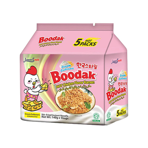 Mie Instan Ayam Pedas Buldak Keju Kari Terlaris dalam Kemasan Kotak atau Kantong