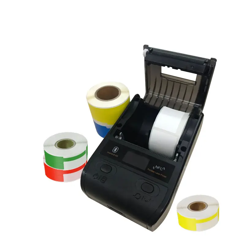 58Mm Inktloze Mini Draagbare Barcodetiketprinter Met Gratis App Voor Labelbewerking Voor Eenvoudige En Handige Handheld Stickeretiketprinter