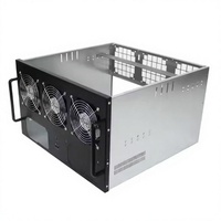 Casing Server Rak ATX 6U MACASE, Stok Tersedia, Pengiriman Cepat, Harga Terjangkau, dengan Dukungan Kipas dan Panel Samping Kaca Baja