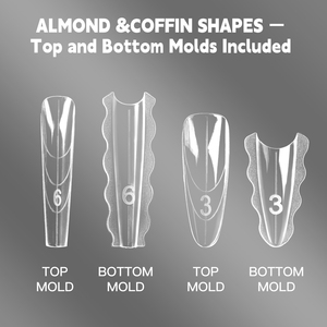 Nuevos Moldes Duales <span class=keywords><strong>para</strong></span> <span class=keywords><strong>Uñas</strong></span> Estilo Sándwich Francés 2025 <span class=keywords><strong>para</strong></span> Extensión <span class=keywords><strong>de</strong></span> <span class=keywords><strong>Uñas</strong></span>, Puntas <span class=keywords><strong>de</strong></span> <span class=keywords><strong>Uñas</strong></span> Forma Dual Sándwich, 240 Piezas/Caja - Product Image 4