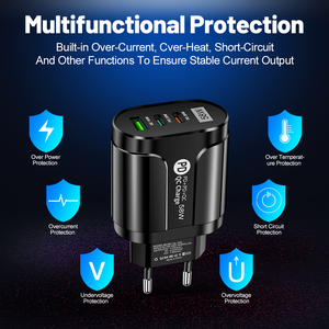 อะแดปเตอร์ชาร์จเร็วรุ่นใหม่ 58W 2 พอร์ต Type C 1 พอร์ต USB ชาร์จเร็ว 20W PD รองรับ QC3.0 18W สำหรับ iPhone Samsung - Product Image 5
