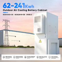 DAH OEM 특가 판매 215kWh 1255mm A급 LFP 셀 야외용 ESS -20~55C 범위 LiFePO4 공랭식 캐비닛