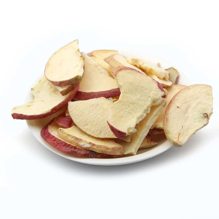 FYFD003F Free sample 8-10mm Freeze dried apple chips without sugar