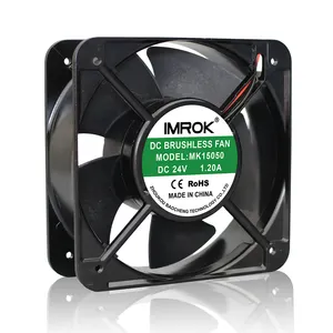 15051 endüstriyel ekipman fırçasız fan dc 12v 150mm 24v 48v dc soğutucu fan motoru 150x150x51