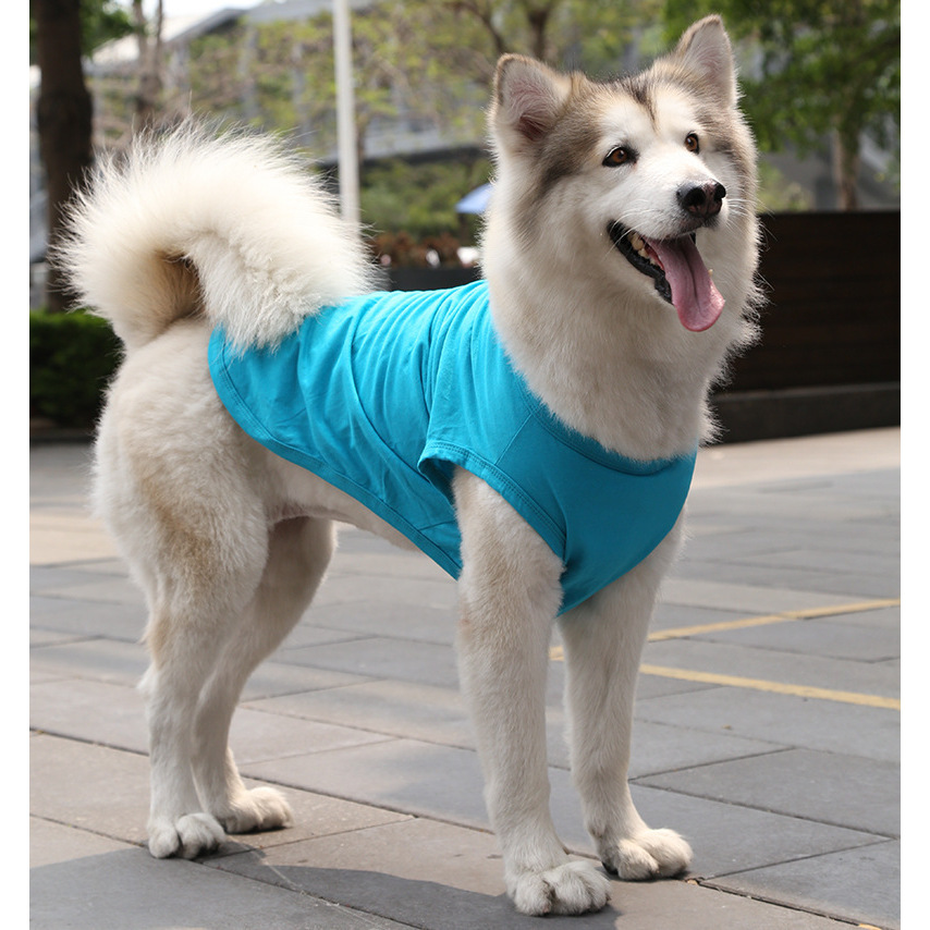 เสื้อกั๊กผ้าฝ้ายแท้สีฟ้าอ่อน