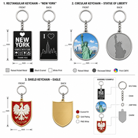 Personalisierter Metall-Emaille-Schlüsselanhänger Anpassbares Logo Metall Matt Schlüsselring Silber Rechteckig Blanko Gravierter Kreis-Schlüsselanhänger