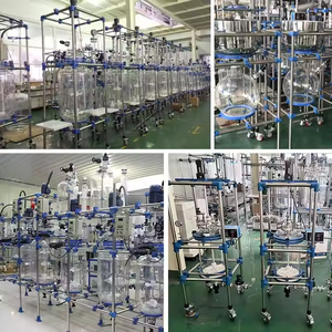 Customizable 10L-50L Glass Reactor Double-Layer Lining Stainless Steel Chassis 220V Automatic Motor Pump Engine Laboratory Use - Product Image 6