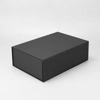 YZ Maßgefertigte Faltbare Luxuriöse Schwarze Geschenkbox Papierbox für Geschenke