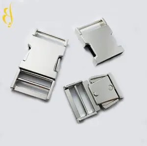 Factory Customized Logo Silver Metal 20MM Quick Release Buckle For Bag