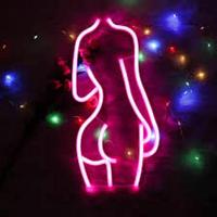 Sexy Lady Neon Sign Bright Neon Led Wall Body Sign avec Big Esthétique Room Decor IP67 Beautiful Naked Girl for Interior Design
