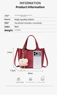 Sac fourre-tout rétro en PU pour femme, design classique, style luxueux, grande capacité, sac à bandoulière en polyester pour le travail avec boucle magnétique