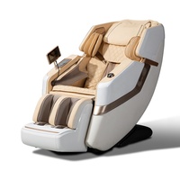 Fauteuil de massage électrique de luxe à corps entier chauffant zéro gravité Shiatsu avec chaleur corporelle étirement thaïlandais Shiatsu Fauteuil de massage 4D