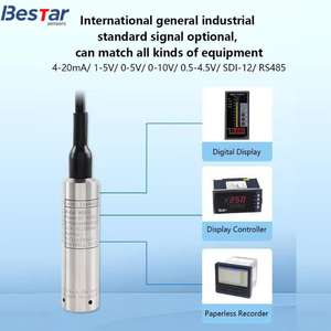 חיישן מפלס מיכל שמן <span class=keywords><strong>4</strong></span>-<span class=keywords><strong>20mA</strong></span> RS485 חיישן מפלס מים הידרוסטטי 0-10V IP68 משדר מפלס 100 מטר מפלס נוזלים למים גולמיים - Product Image 3