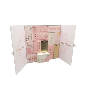 ปฏิทินนับถอยหลังทำมือ กระดาษเคลือบทองแดงสองด้าน กล่องของขวัญวันหยุดสุดหรู สามารถปรับแต่งได้ตามความต้องการ - Product Image 2