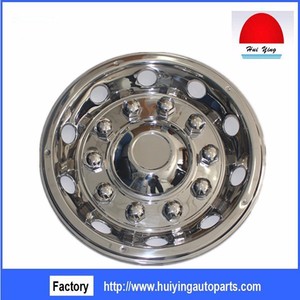 Tapacubos de 22.5 Pulgadas para Camión <span class=keywords><strong>Volvo</strong></span> SCANIA, Marca HUIYING, Certificación TS16949, Acero Inoxidable Atornillable - Product Image 5