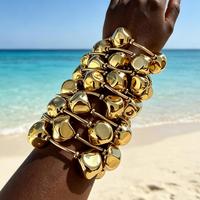 Kaimei-Bracelet pour femme en or 18 carats, bijoux tendance 2025