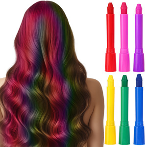 Crayons de couleur pour cheveux en plastique arc-en-ciel, colorant temporaire pour cheveux, lavable, qualité cosmétique, pour Halloween, cosplay, maquillage capillaire DIY - Product Image 5