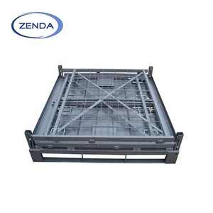 <span class=keywords><strong>Pallet</strong></span> lồng đóng mở lưu trữ tùy chỉnh kích thước kim loại có thể gập lại lồng <span class=keywords><strong>Pallet</strong></span> cho kho công nghiệp - Product Image 3