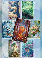 Cartes de collection YQ, cartes à jouer en papier coloré, cartes d'art d'anime japonais, cadeau pour les fans