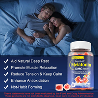 Max Strength Mélatonine Gommes remplies de liquide Adultes Magnésium Ashwagandha B6 B12 Prend en charge la relaxation profonde Suppléments Capsule