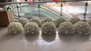 40-80cm nueva Bola de flores de aliento de bebé arreglo de escenario de boda mesa de flores artificiales sala de estar decoración de sala de exposición - Product Image 3