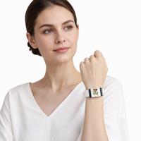 Compatible avec Whoop 5.0, bracelet de montre en tissu élastique respirant imprimé avec un ours en peluche de dessin animé