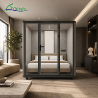 Cabine de repos acoustique commerciale pour bureau, cabine de sommeil privée, cabine de sieste modulaire pour lieu de travail, hôtel, salon