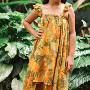 Robe hawaïenne de haute qualité 2025, robe décontractée à bretelles, robe de plage pour enfants, robe en rayonne personnalisée pour filles - Product Image 2
