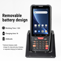 Escáner de código de barras láser PDA de mano 4G 4,0 pulgadas IP67 Industrial resistente al agua Android 12 Pda de mano 1D 2D