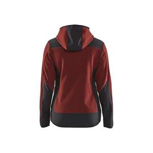 BLAKLADER - 594125365999L Chaqueta de punto para mujer Softshell con capucha Burned Red/Black - EAN 7330509799130 WORK JACKETS - Product Image 2