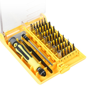 ชุดไขควง 45 in 1 พร้อมหัวไขควงแบบฟิลลิปส์ หัวแบน และหัวหกเหลี่ยม สำหรับซ่อมโทรศัพท์มือถือ คอมพิวเตอร์ และเครื่องมือใช้ในบ้าน ปลายแม่เหล็ก - Product Image 1