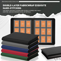 YY Unique 12 Set PU Cuir Trading Toploader Binder Album Coloré 9 Poches Livre Premium Top Loader Card Binder