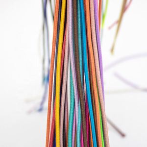 Cordon élastique tressé de 2 mm en gros, couleurs bonbon, haute ténacité, écologique, longueur personnalisée, cordons de serrage pour sacs et textiles de maison - Product Image 2