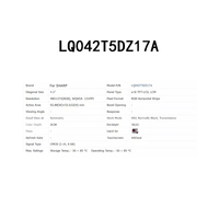 Écran LCD d'origine scellé, moniteur de 4,2 pouces LQ042T5DZ17A, entièrement testé