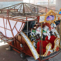Manège portable pour enfants et adultes, carrousel extérieur pour parc d'attractions mobile, à vendre
