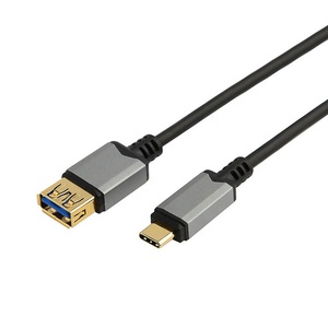 USB 3.0 nữ Loại C nam Adapter kết nối cáp 1m chiều dài kim loại đầu bện che chắn tương thích Android Máy tính đồng bộ - Product Image 1