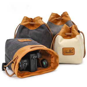 Petit sac à main pliable avec cordon de serrage, sac à main souple pour <span class=keywords><strong>appareil</strong></span> <span class=keywords><strong>photo</strong></span> reflex numérique DSLR, <span class=keywords><strong>pochette</strong></span> pour objectif d'<span class=keywords><strong>appareil</strong></span> <span class=keywords><strong>photo</strong></span> Canon <span class=keywords><strong>Nikon</strong></span> Sony - Product Image 6